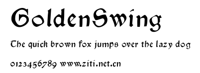 GoldenSwing.ttf字體轉換器圖片
