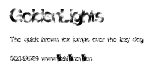 GoldenLights.ttf字體轉換器圖片