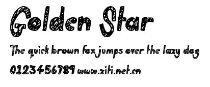 Golden Star.ttf字體轉換器圖片