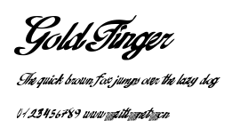GoldFinger.ttf字體轉換器圖片