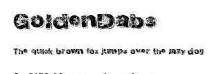 GoldenDabs.ttf字體轉換器圖片