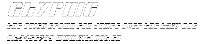 Glyphic.ttf字體轉換器圖片