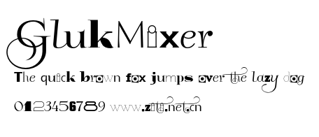 GlukMixer.otf字體轉換器圖片
