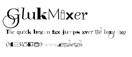 GlukMixer.ttf字體轉換器圖片