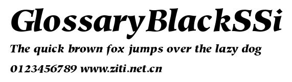 GlossaryBlackSSi.ttf字體轉換器圖片
