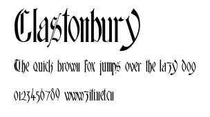 Glastonbury.ttf字體轉換器圖片