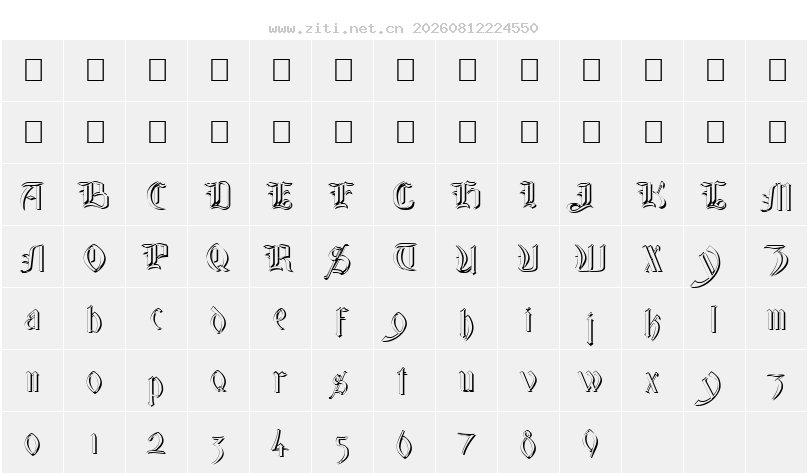 字符映射圖