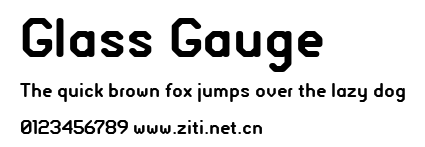 Glass Gauge.ttf字體轉換器圖片