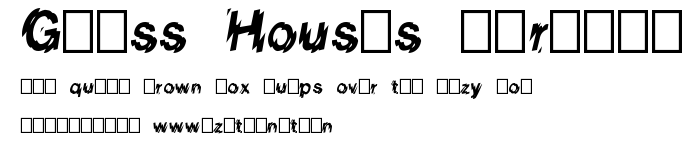 Glass Houses (Trial).ttf字體轉換器圖片