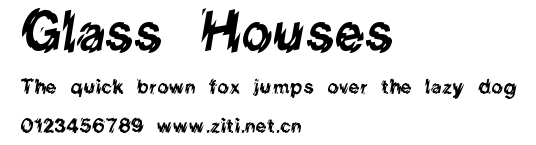 Glass Houses.ttf字體轉換器圖片