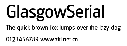 GlasgowSerial.ttf字體轉換器圖片