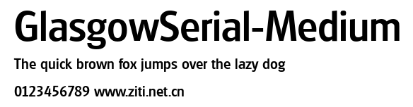 GlasgowSerial-Medium.ttf字體轉換器圖片
