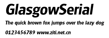 GlasgowSerial.ttf字體轉換器圖片