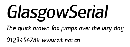 GlasgowSerial.ttf字體轉換器圖片