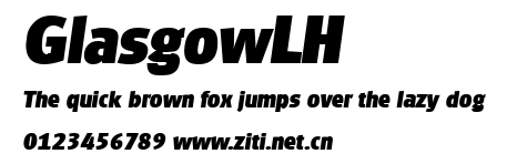 GlasgowLH.ttf字體轉換器圖片