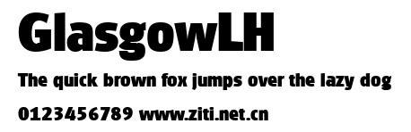 GlasgowLH.ttf字體轉換器圖片