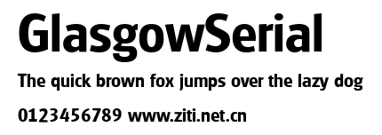 GlasgowSerial.ttf字體轉換器圖片