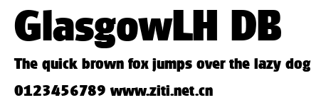 GlasgowLH DB.ttf字體轉換器圖片