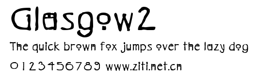 Glasgow2.ttf字體轉換器圖片
