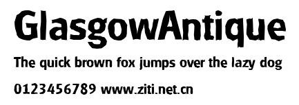 GlasgowAntique.ttf字體轉換器圖片