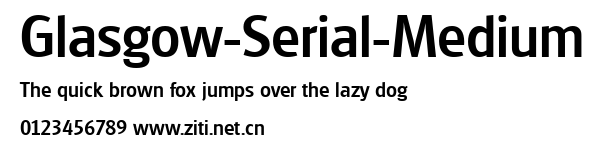 Glasgow-Serial-Medium.ttf字體轉換器圖片