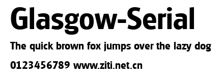 Glasgow-Serial.ttf字體轉換器圖片