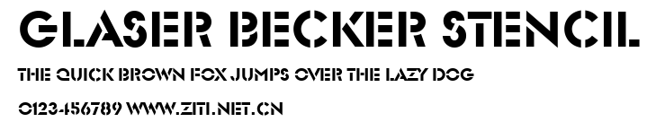 Glaser Becker Stencil.ttf