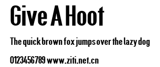 Give A Hoot.otf字體轉換器圖片