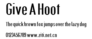 Give A Hoot.otf字體轉換器圖片