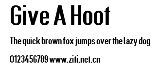 Give A Hoot.otf字體轉換器圖片