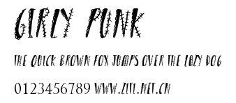 Girly Punk.ttf字體轉換器圖片