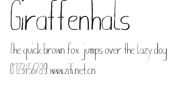 Giraffenhals.otf字體轉換器圖片