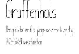 Giraffenhals.otf字體轉換器圖片