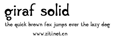 Giraf Solid.ttf字體轉換器圖片