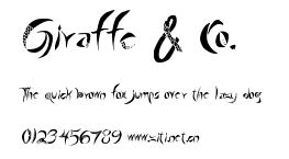 Giraffe & Co..ttf字體轉換器圖片
