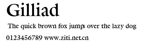 Gilliad.ttf字體轉換器圖片