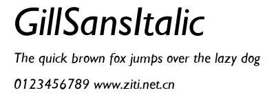 GillSansItalic.ttf字體轉換器圖片