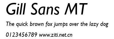 Gill Sans MT.ttf字體轉換器圖片