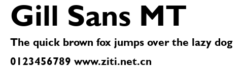 Gill Sans MT.ttf字體轉換器圖片