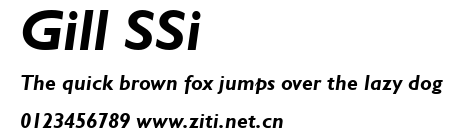 Gill SSi.ttf字體轉換器圖片
