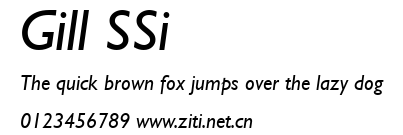 Gill SSi.ttf字體轉換器圖片