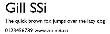 Gill SSi.ttf字體轉換器圖片