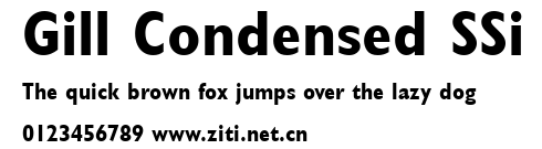 Gill Condensed SSi.ttf字體轉換器圖片