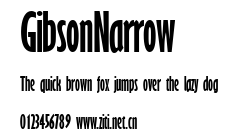 GibsonNarrow.ttf字體轉換器圖片