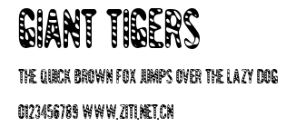 Giant Tigers.ttf字體轉換器圖片