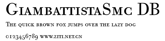 GiambattistaSmc DB.ttf字體轉換器圖片