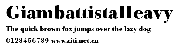 GiambattistaHeavy.ttf字體轉換器圖片