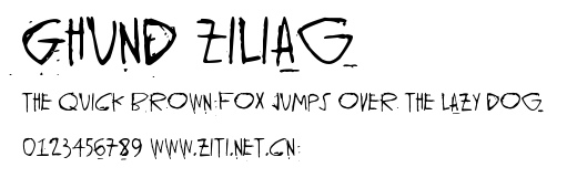 Ghund Ziliag.ttf字體轉換器圖片