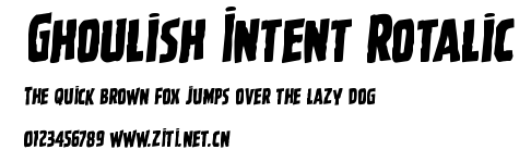 Ghoulish Intent Rotalic.ttf字體轉換器圖片