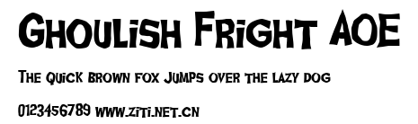 Ghoulish Fright AOE.ttf字體轉換器圖片
